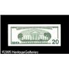 Image 2 : Fr. 2083-A* $20 1996 Federal Reserve Note. Extremely