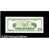 Image 2 : Fr. 2083-L $20 1996 Federal Reserve Note. Gem New.