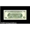 Image 2 : Fr. 2033-C $10 1999 Federal Reserve Note. About Uncir