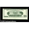 Image 2 : Fr. 2083-B $20 1996 Federal Reserve Note. Choice Cris