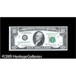 Fr. 2024-B $10 1977A Federal Reserve Note. Extremely