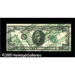 Fr. 2073-E $20 1981 Federal Reserve Note. Crisp Uncir
