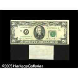 Fr. 2073-J $20 1981 Federal Reserve Note About Uncirc