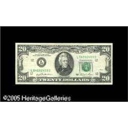 Fr. 2073-L $20 1981 Federal Reserve Note About Uncirc