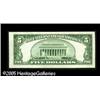 Image 2 : Fr. 2307 $5 1934A North Africa Silver Certificate Gem