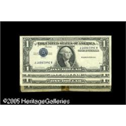 Silver Certificate Inverted Third Overprints. R$1 1