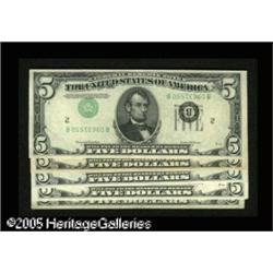 $5 Federal Reserve Notes with Inverted Third Overprin