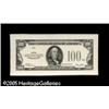 $100 Wide Margin 1928 Gold Certificate Face Specimen.