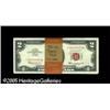 Image 1 : Fr. 1513 $2 1963 Legal Tender Notes. Original Pack of
