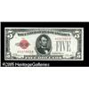 Image 1 : Fr. 1525* $5 1928 Legal Tender Note. Choice Crisp Unc