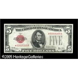 Fr. 1526* $5 1928A Legal Tender Note. Extremely Fine-