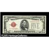 Image 1 : Fr. 1528 $5 1928C Mule Legal Tender Note. Fine-Very F