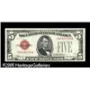Image 1 : Fr. 1528 $5 1928C Mule Legal Tender Note. Extremely F