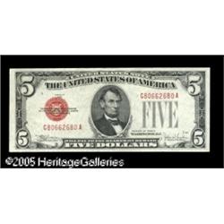 Fr. 1530 $5 1928E Legal Tender Note. About Uncirculat