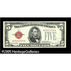 Fr. 1531* $5 1928F Wide 1 Legal Tender Note. Choice C
