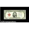 Image 1 : Fr. 1531* $5 1928F Wide 2 Legal Tender Note. Gem Cris