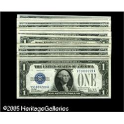 Fr. 1602 $1 1928B Silver Certificates. RA complete