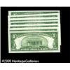 Image 2 : Fr. 1650 $5 1934 Silver Certificates. RA block set