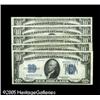 Fr. 1701 $10 1934 Silver Certificates. RA lot of fi