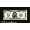 Image 1 : Fr. 1950-A $5 1928 Federal Reserve Note. Choice Crisp