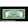 Image 2 : Fr. 1950-A $5 1928 Federal Reserve Note. Choice Crisp