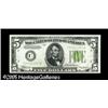 Image 1 : Fr. 1955-C* $5 1934 Light Green Seal Federal Reserve