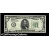 Image 1 : Fr. 1956-B* $5 1934 Mule Federal Reserve Note. Gem Cr