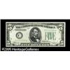 Image 1 : Fr. 1956-C* $5 1934 Mule Federal Reserve Note. Gem Cr