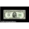 Image 1 : Fr. 1957-A* $5 1934A Federal Reserve Note. Choice Abo