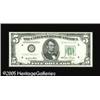 Image 1 : Fr. 1961-D* $5 1950 Wide II Federal Reserve Note. Gem