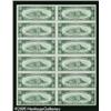 Image 2 : Fr. 2000-C $10 1928 Federal Reserve Notes. Uncut Shee