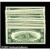 Image 2 : Fr. 2012-A*-L* (17) $10 1950B Federal Reserve Notes.