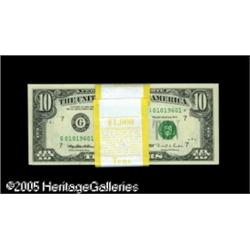 Fr. 2032-G* $10 1995 Federal Reserve Notes. Original