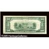 Image 2 : Fr. 2053-L $20 1928C Federal Reserve Note. Very Fine-