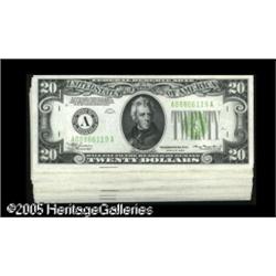 Fr. 2054-A-L (13) $20 1934 Dark Green Seal Federal Re