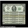 Image 1 : Fr. 2152-A, B, C (2), D, E, F $100 1934 Federal Reser