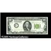 Image 1 : Fr. 2152-C* $100 1934 Light Green Seal Federal Reserv