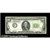 Image 1 : Fr. 2152-F* $100 1934 Light Green Seal Federal Reserv