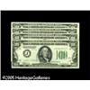 Image 1 : A Group of Four 1934 Kansas City $100 Federal Reserve