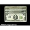 Image 1 : A Nice Grouping of 1934 $100 Light Green Seal Fed Sta
