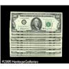 Image 1 : Fr. 2163-A*-L* $100 1963A Federal Reserve Notes. Comp