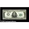 Image 1 : Fr. 2200-F $500 1928 Federal Reserve Note. Crisp Unci