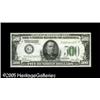 Image 1 : Fr. 2200-G $500 1928 Federal Reserve Note. Choice Cri