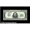 Image 1 : Fr. 2200-G $500 1928 Federal Reserve Note. About Unci