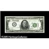 Image 1 : Fr. 2200-H $500 1928 Federal Reserve Note. About Unci