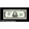 Image 1 : Fr. 2201-A $500 1934 Federal Reserve Note. Crisp Unci