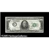 Image 1 : Fr. 2201-C* $500 1934 Federal Reserve Note. Extremely