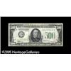 Image 1 : Fr. 2201-D* $500 1934 Federal Reserve Note. Extremely