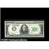 Image 1 : Fr. 2201-F* $500 1934 Federal Reserve Note. Choice Ab