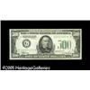 Image 1 : Fr. 2201-G* $500 1934 Federal Reserve Note. Extremely